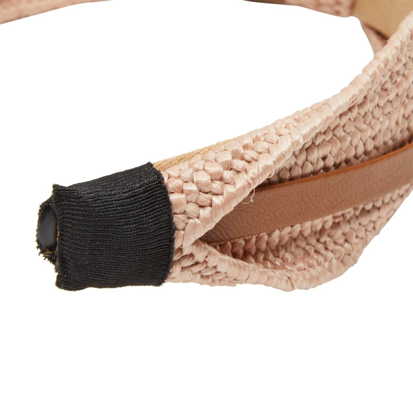 Glamlily Woven Knotted Headbands with Faux Leather Accents 4 Pack Multi