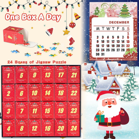 Advent Calendar 2025 Christmas Puzzle 1008 Pieces Santa's House Holiday