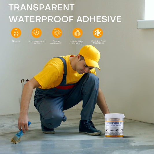 DUKONGQI Invisible Waterproof Agent Transparent White Sealant 17oz