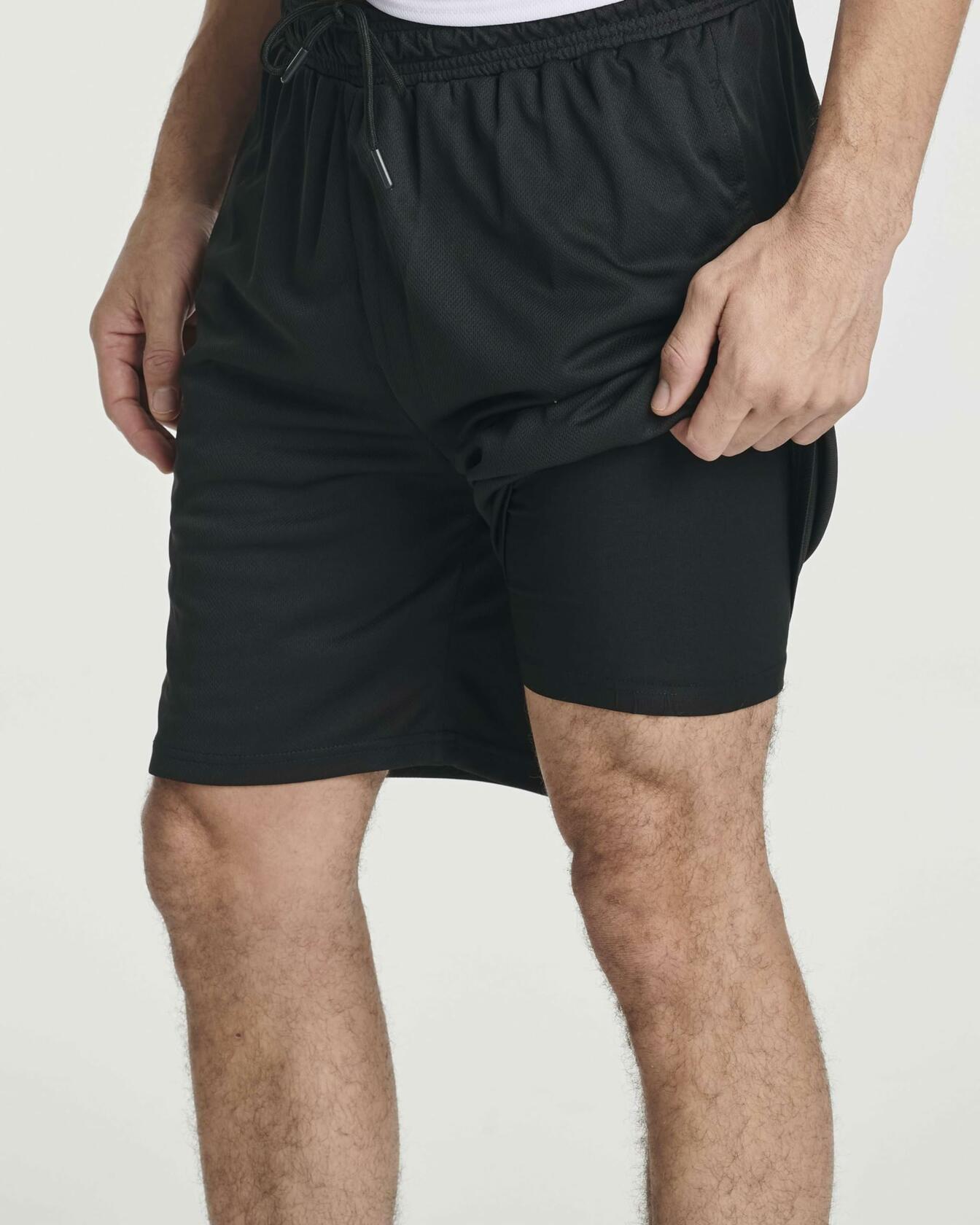 Mens Big and Tall 3 Pack 2-in-1 Gym Shorts Compression Liner Size 4X