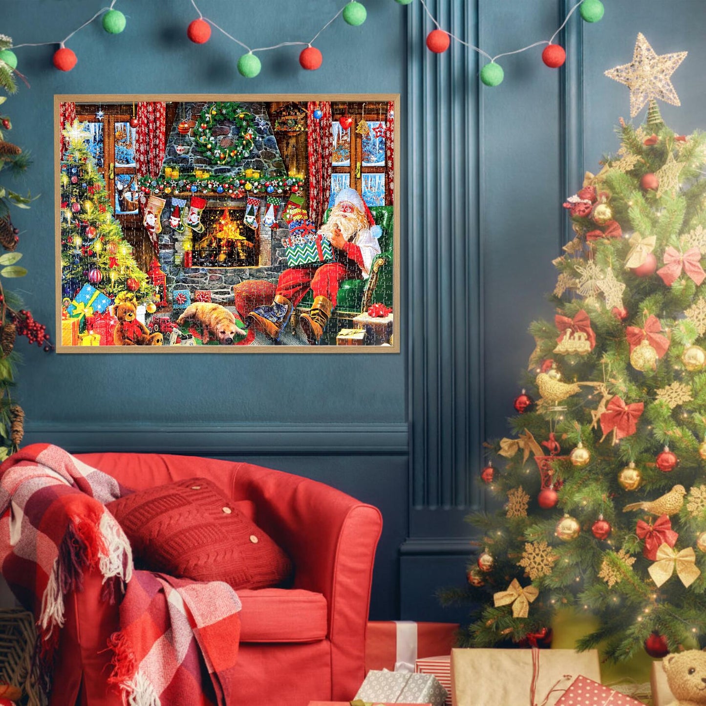 Advent Calendar 2025 Christmas Puzzle 1008 Pieces Santa's House Holiday