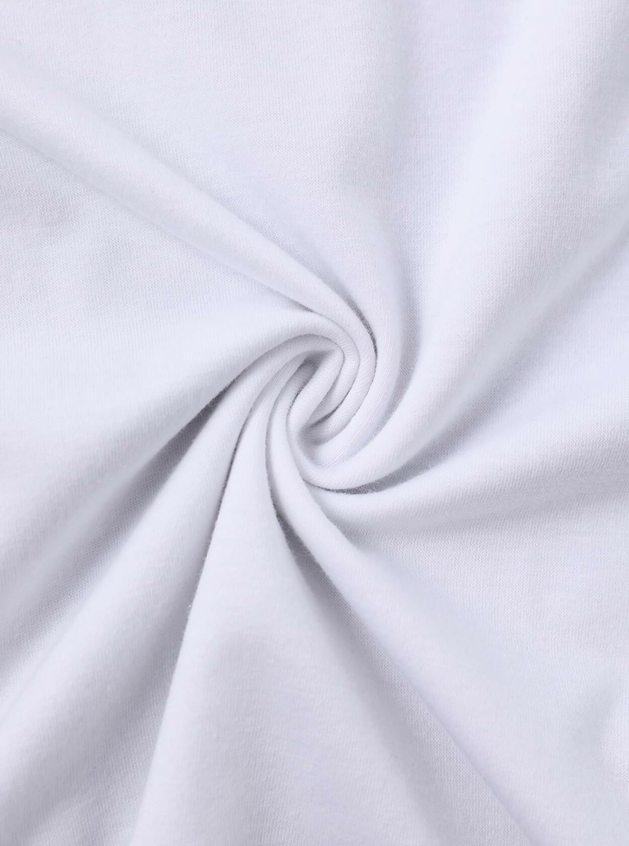 LovelyWholesale Womens Oversized Graphic Tee Short Sleeve White Size M