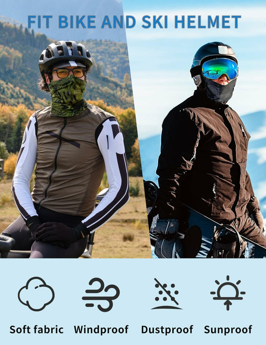 Shiesty 2 Pack Camouflage Balaclava Ski Mask Sun Protector