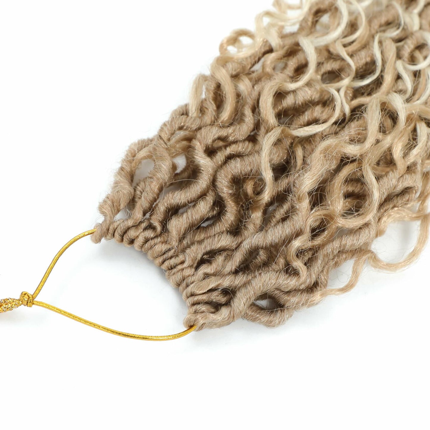 Goddess Locs Crochet Hair 12 Inch 8 Packs River Faux Locs 27/613# Size 12in