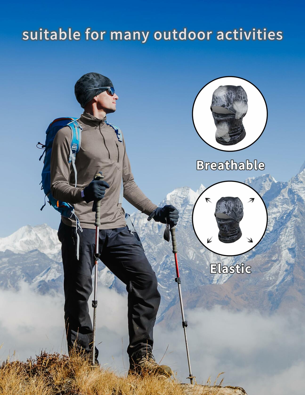 Shiesty 2 Pack Camouflage Balaclava Ski Mask Sun Protector