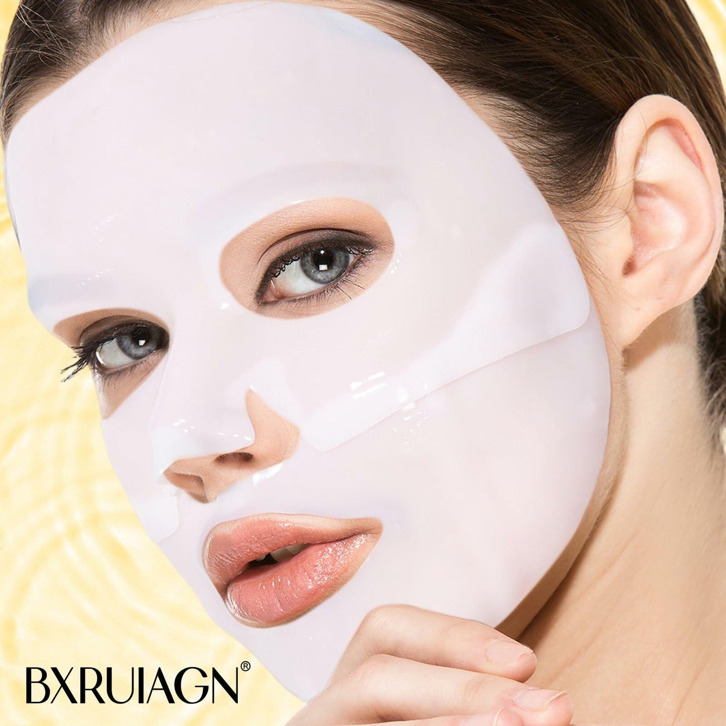 BestBy01/28 BXRUIAGN Snail Mucin Face Mask 96 Hydrogel Korean Skin Care 4pcs