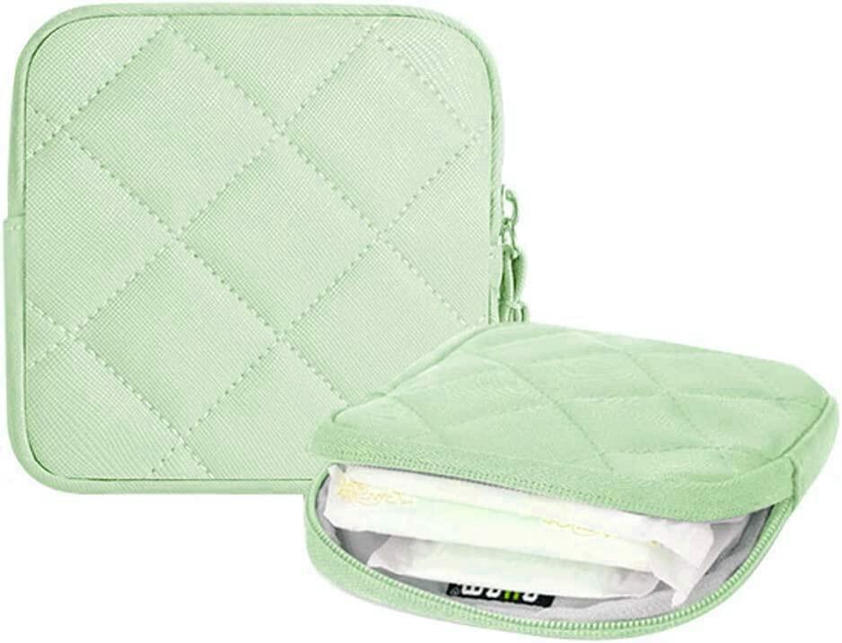 iMotion Menstrual Cup & Sanitary Napkin Storage Bag Green Portable Pouch