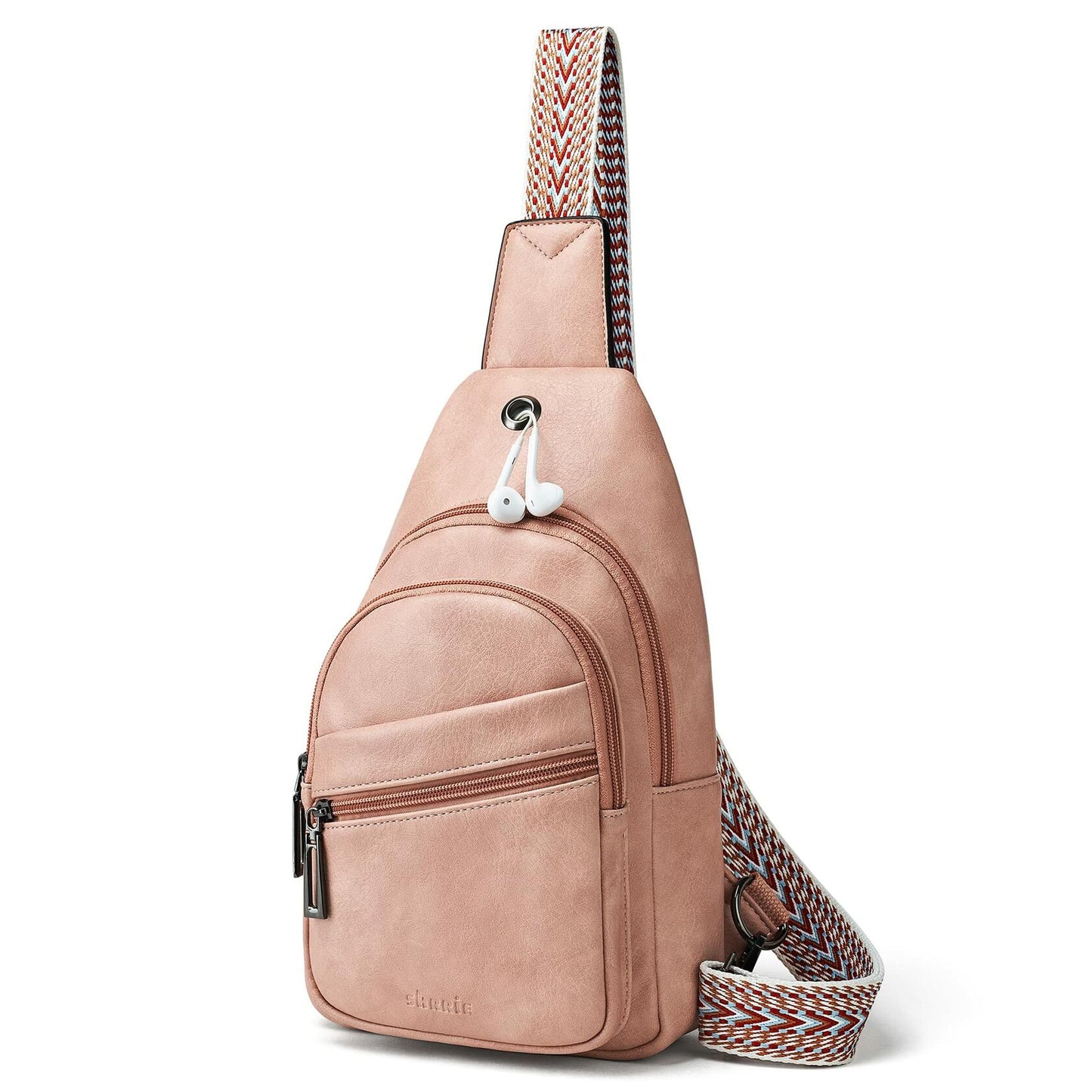 Shrrie Small Sling Fanny Pack Crossbody Chest Bag Travel Black