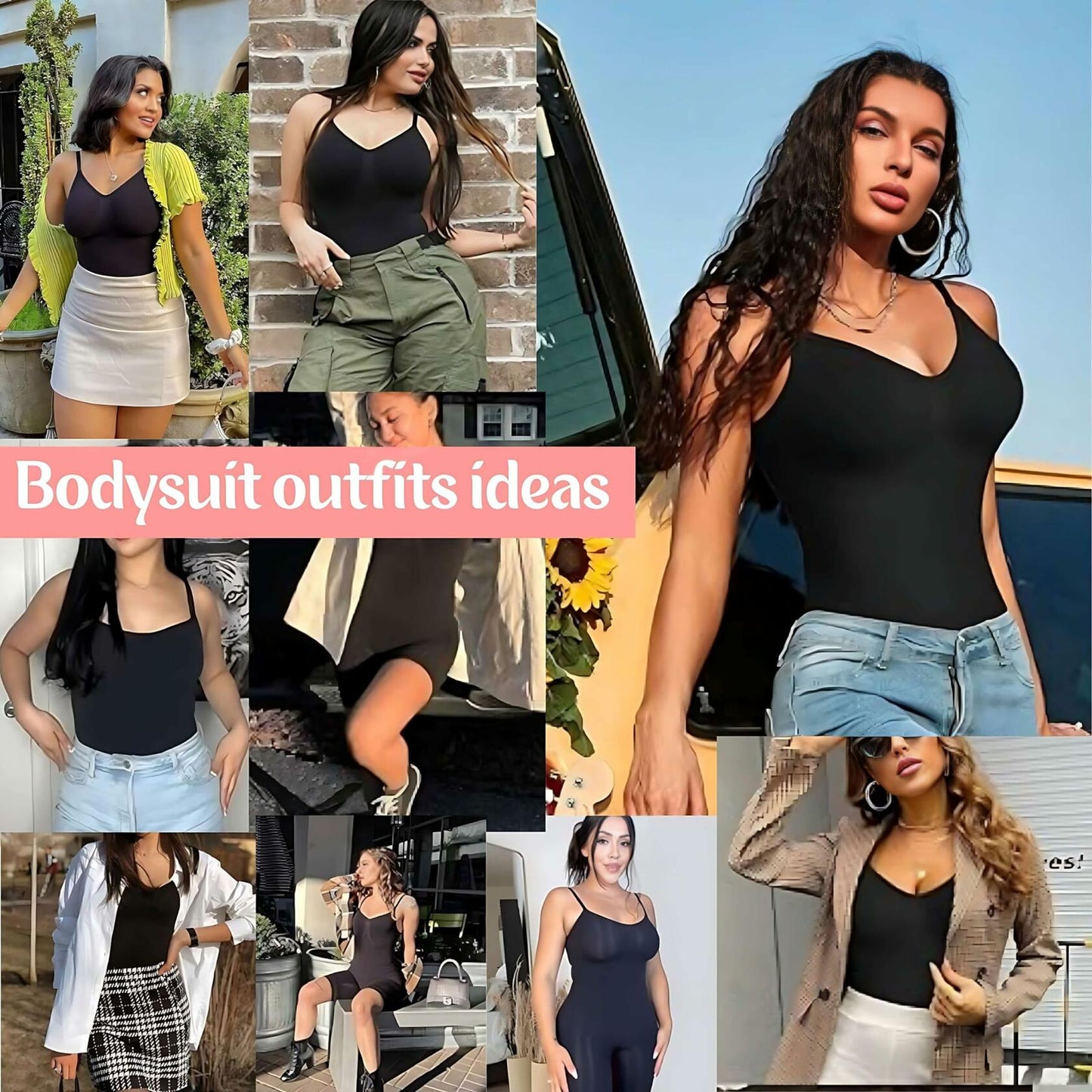 Reatowrol Seamless Tummy Control Bodysuit Body Shaper Black Size S