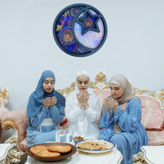 Moon and Star Ramadan Eid Mubarak Dessert Tray Islam Muslim Party Table Decor