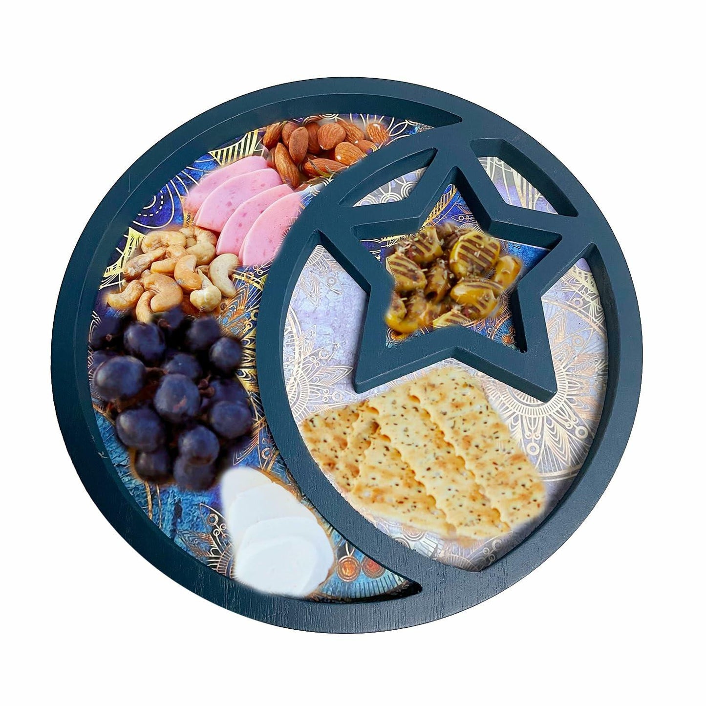 Moon and Star Ramadan Eid Mubarak Dessert Tray Islam Muslim Party Table Decor