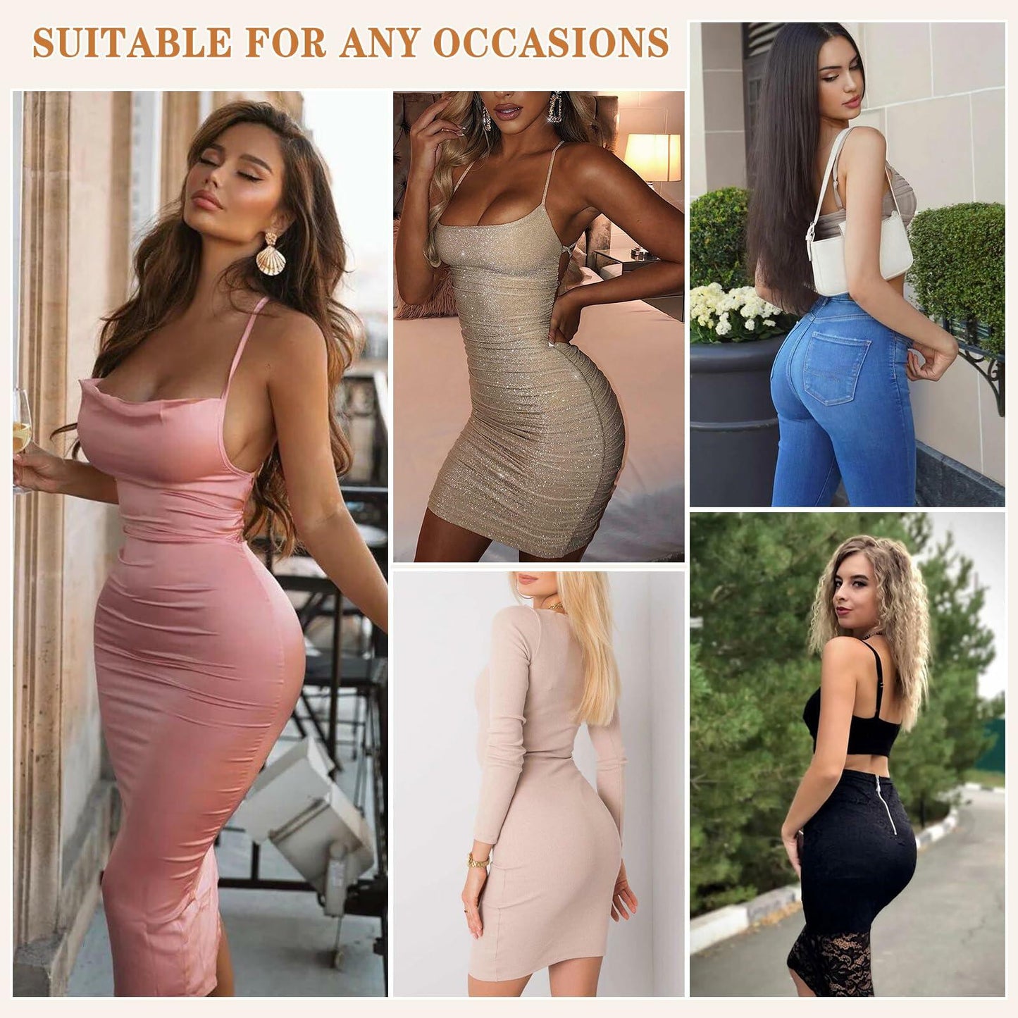 AliyaFeng Womens Seamless Shapewear Slip Shorts Tummy Control Size S Beige