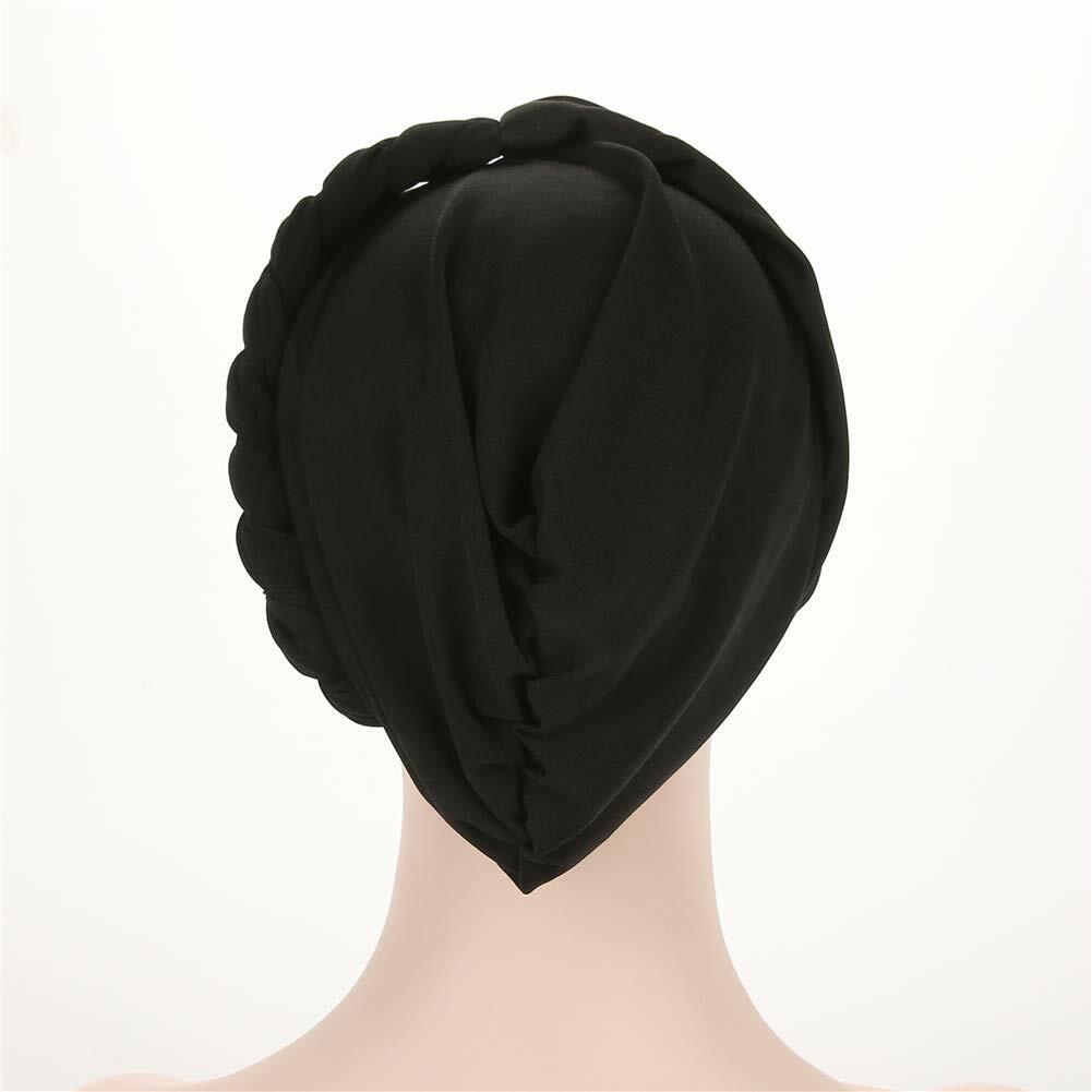 beauty YFJH Women Chemo Beanie Cancer Turban Head Wrap Caps Black