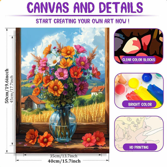 Breakfast Flatlay Paint by Numbers Kit for Adults 16x20in Without Frame