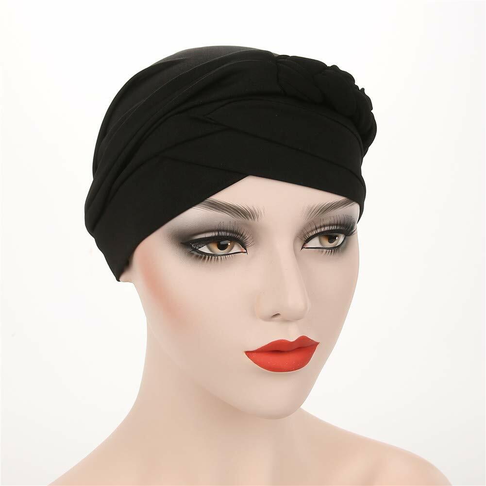beauty YFJH Women Chemo Beanie Cancer Turban Head Wrap Caps Black