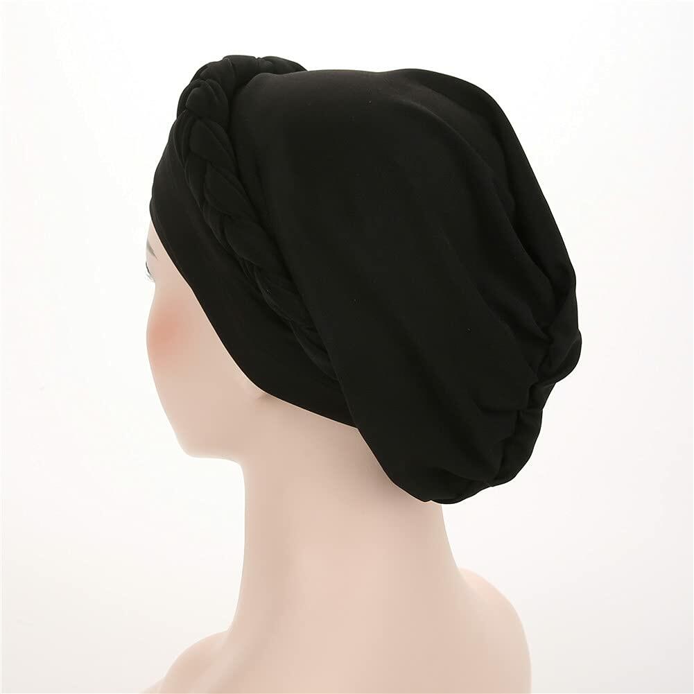 beauty YFJH Women Chemo Beanie Cancer Turban Head Wrap Caps Black