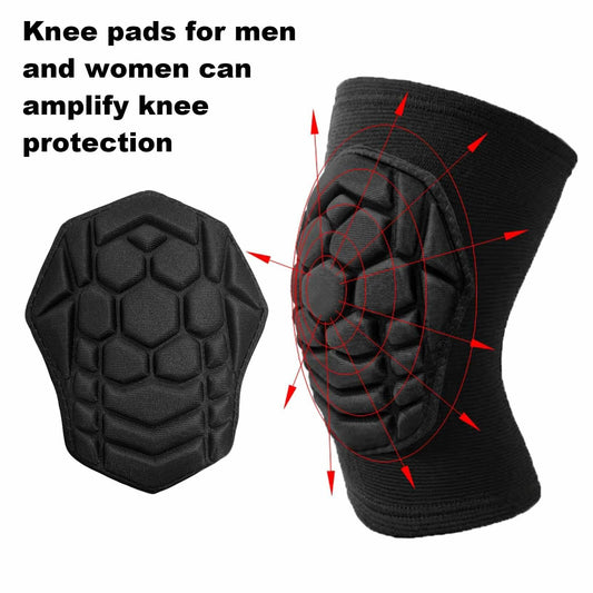 Lightweight Knee Pads with Sponge Padding for Sports, Black, Size M