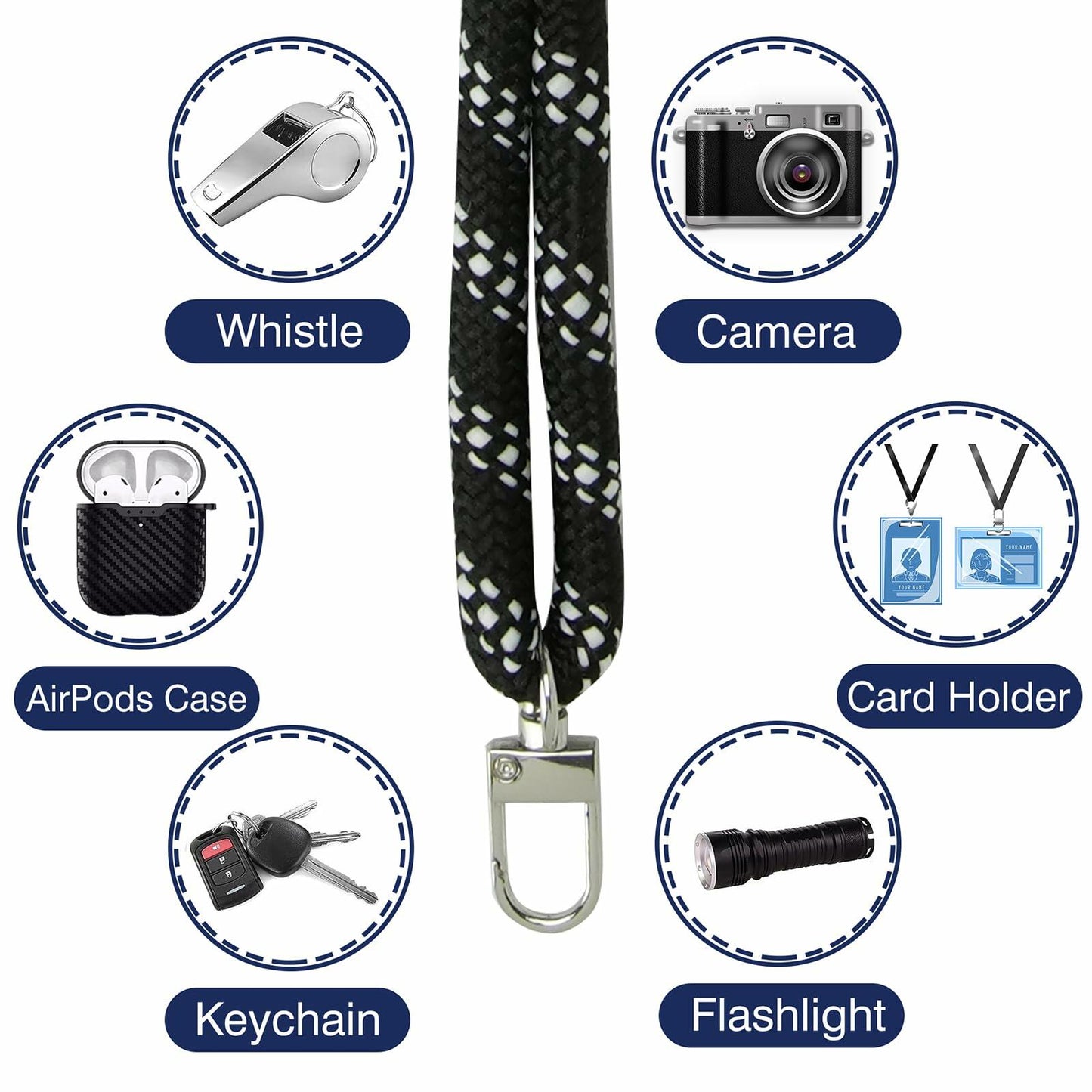 LOHASICDESIGN Universal Adjustable Detachable Phone Lanyard Pink 31.5in