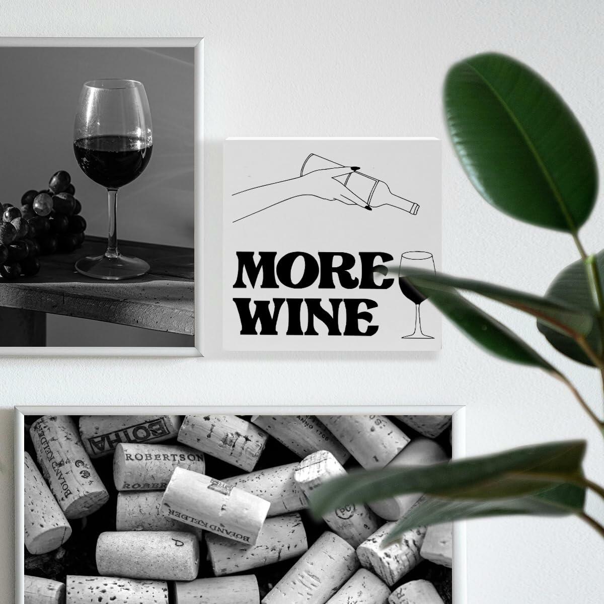Bar Desk Decor Wooden Box Sign Wine Lover Gifts Home Kitchen Dining Room