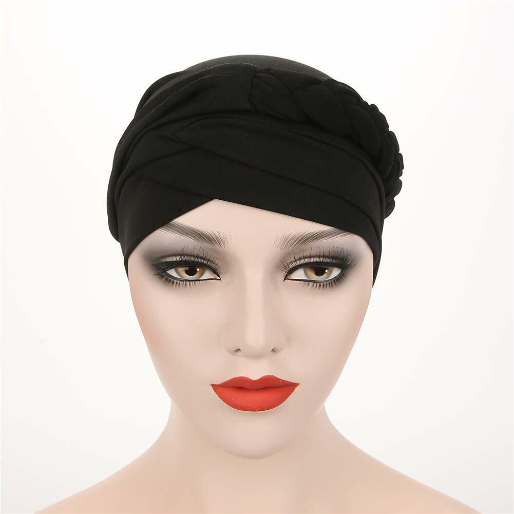 beauty YFJH Women Chemo Beanie Cancer Turban Head Wrap Caps Black
