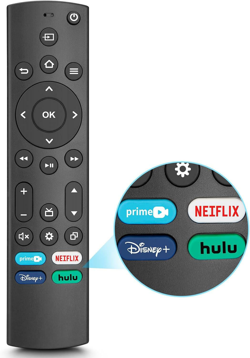 Replacement Voice Remote Control for Smart TV Stick 4K Max Cube 2nd 3rd Gen