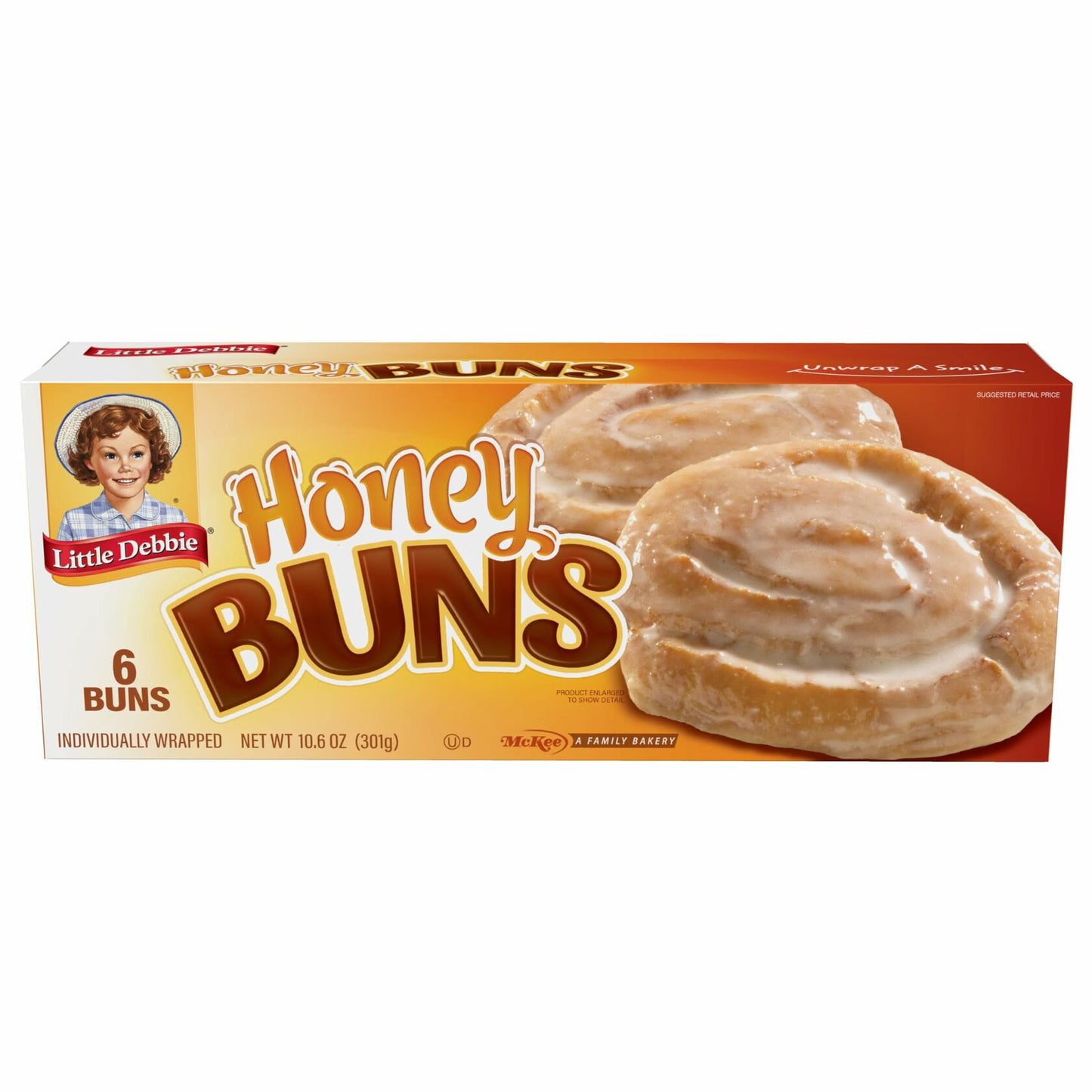 BestBy06/25 Little Debbie Honey Buns 10.6oz 6 Count Individually Wrapped