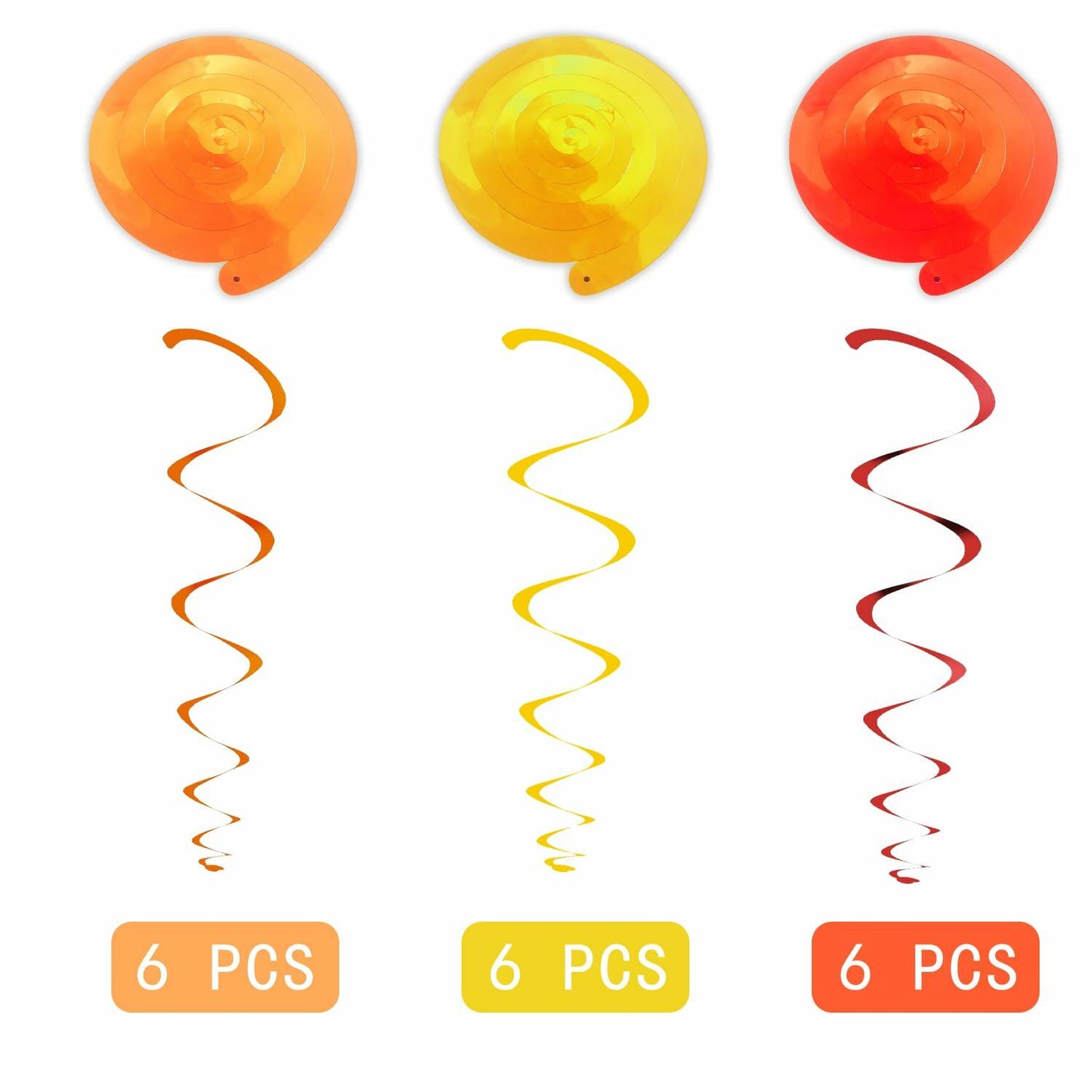 36 PCS Thanksgiving Hanging Swirls Ceiling Streamers Turkey Pumpkin Leaves