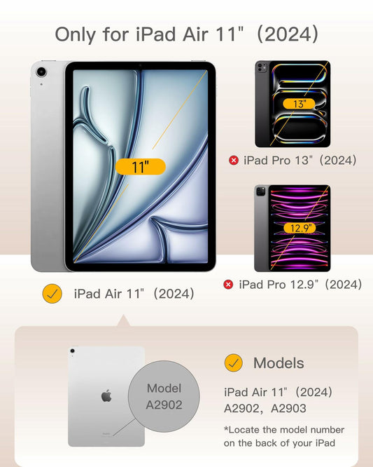 YEBOS Magnetic Paper-Feel Screen Protector for iPad Pro 13 2024 Black