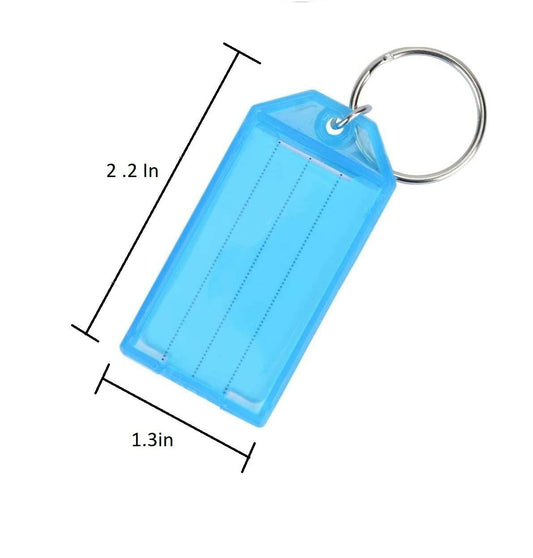 Coast Key Chain Key Tags 10 Pack Assorted Colors Plastic Key Ring Labels