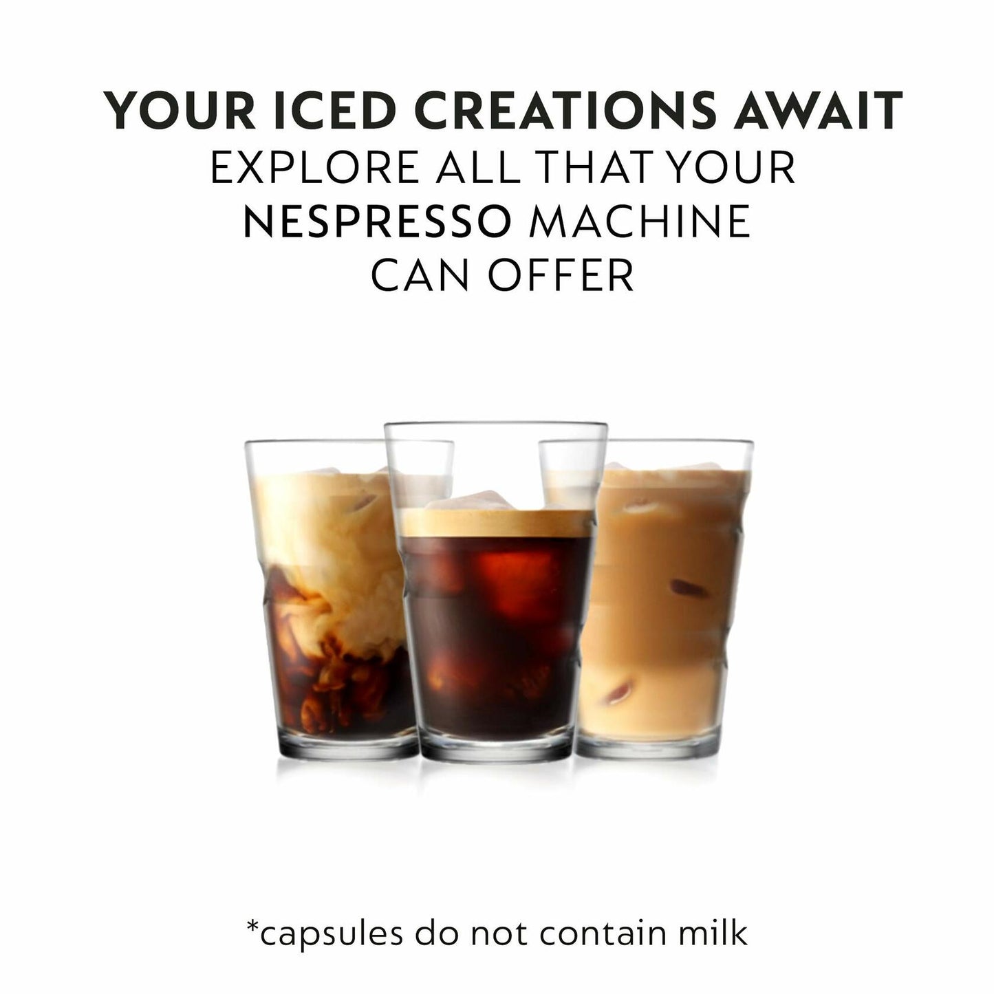 BB06/25 Nespresso Original Line Iced Coffee Capsules Variety Pack 40-Count