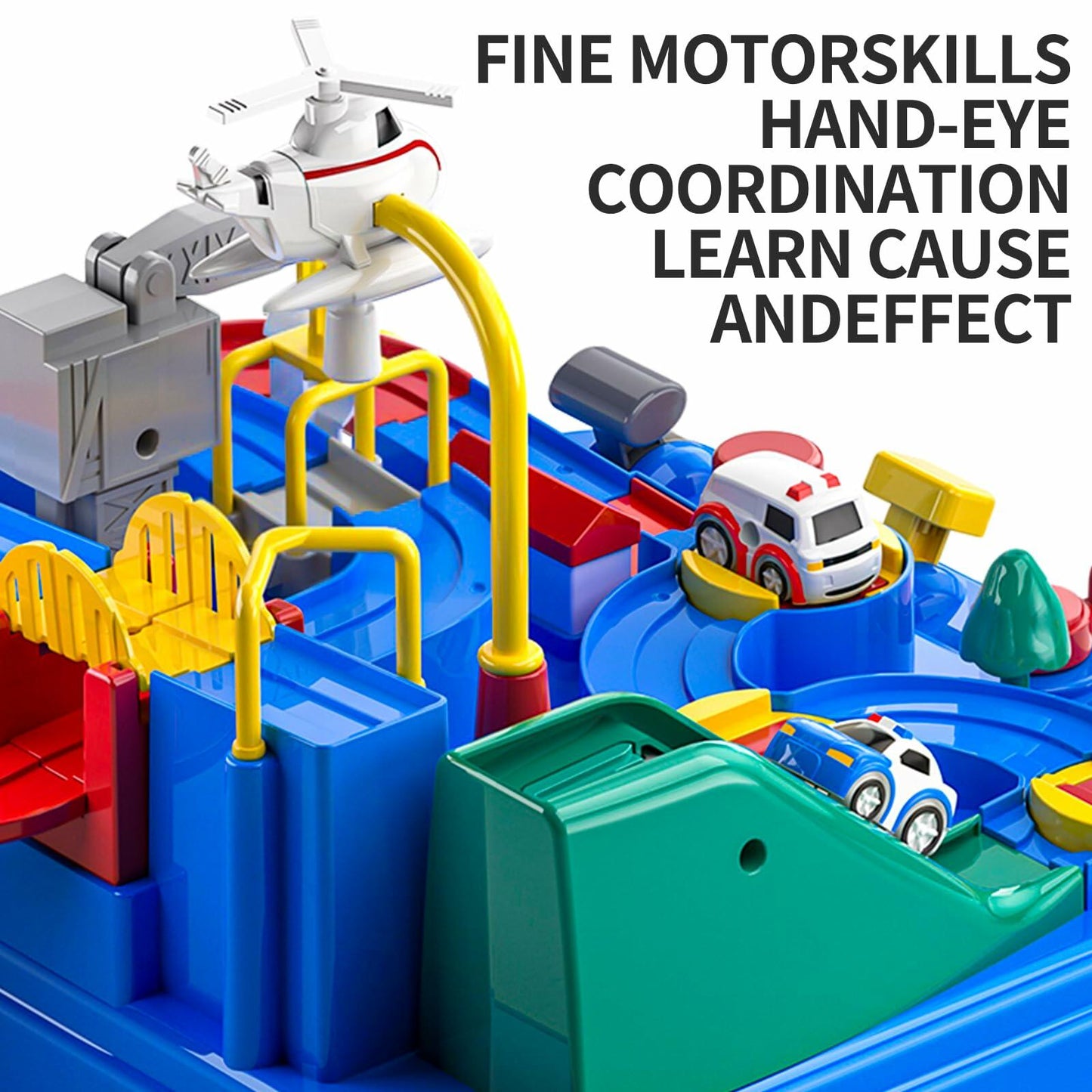Educational Race Track Car Toys City Rescue Cars for Kids Ages 2-8 Years