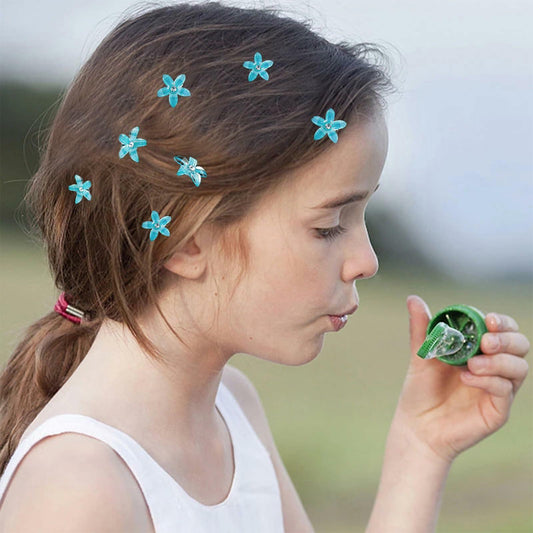 CUBACO 30pcs Mini Rhinestone Hair Clips Crystal Bridal Flower Clips