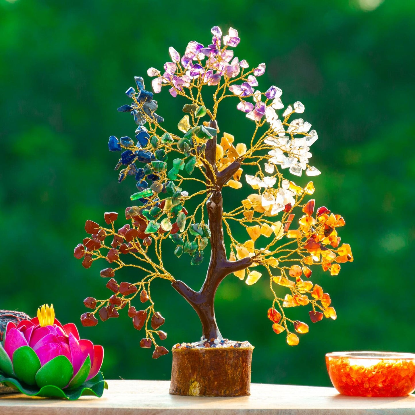 7 Chakra Tree of Life Feng Shui Gemstone Bonsai Spiritual Decor Gifts