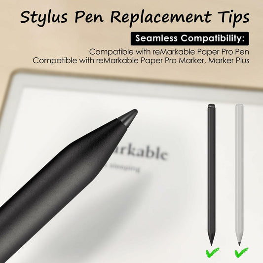 Enhon 6 Pcs Replacement Tips for Remarkable Paper Pro Pen Black