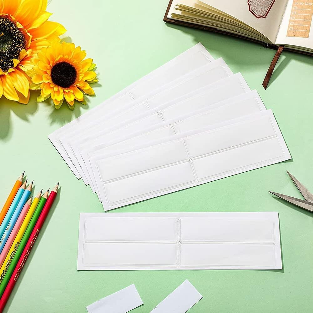 ccHuDE 48 Pcs Self Adhesive Clear Label Holders Shelf Tag Pockets