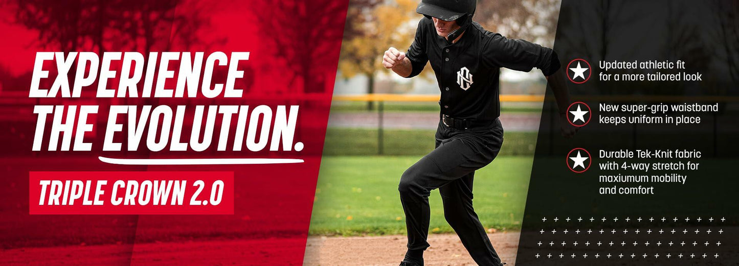 CHAMPRO Boys Triple Crown 2.0 Baseball Knickers Black Size L