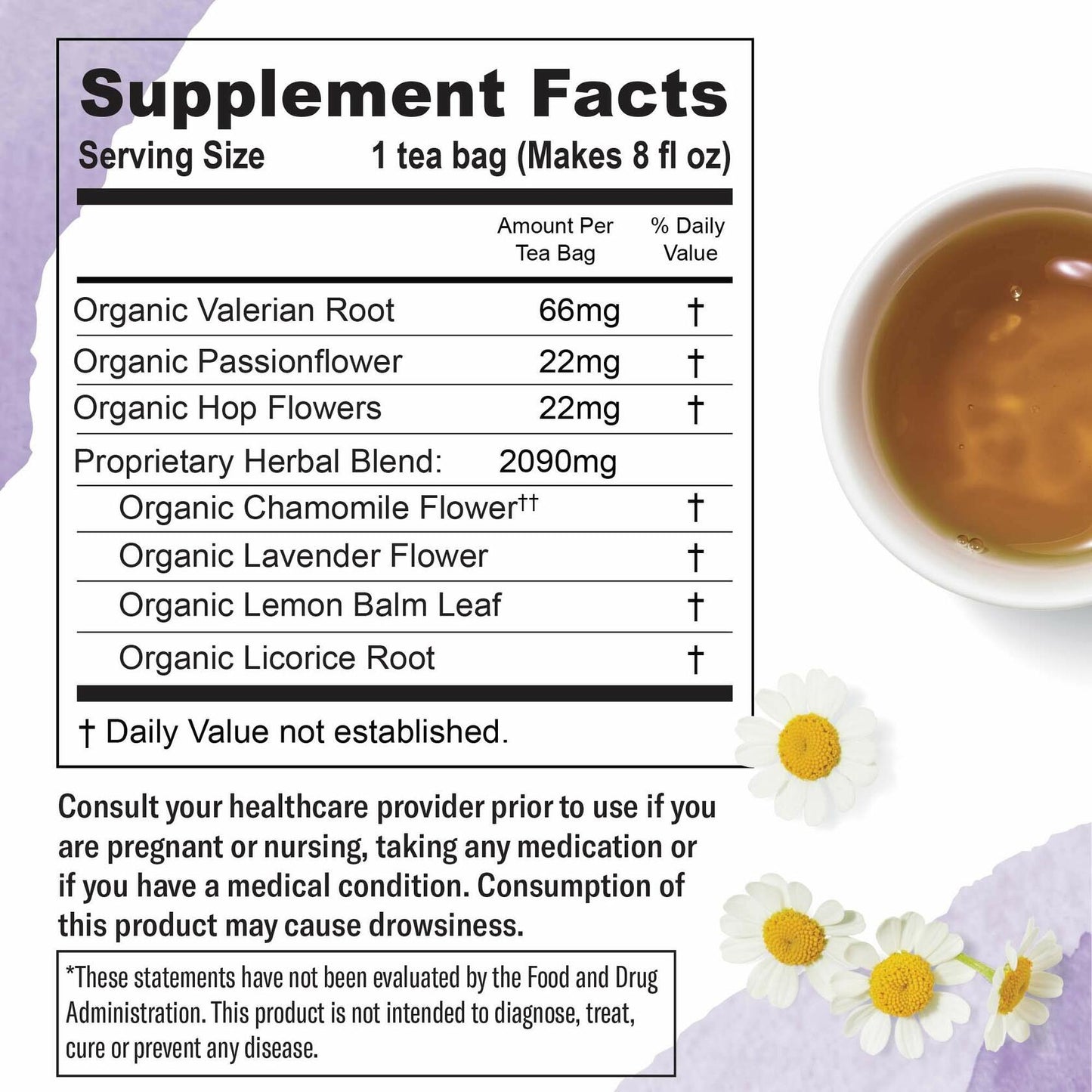 BestBy04/27 Numi Organic Herbal Tea Variety 52 Bags Mint Sweet Slumber Chamomile