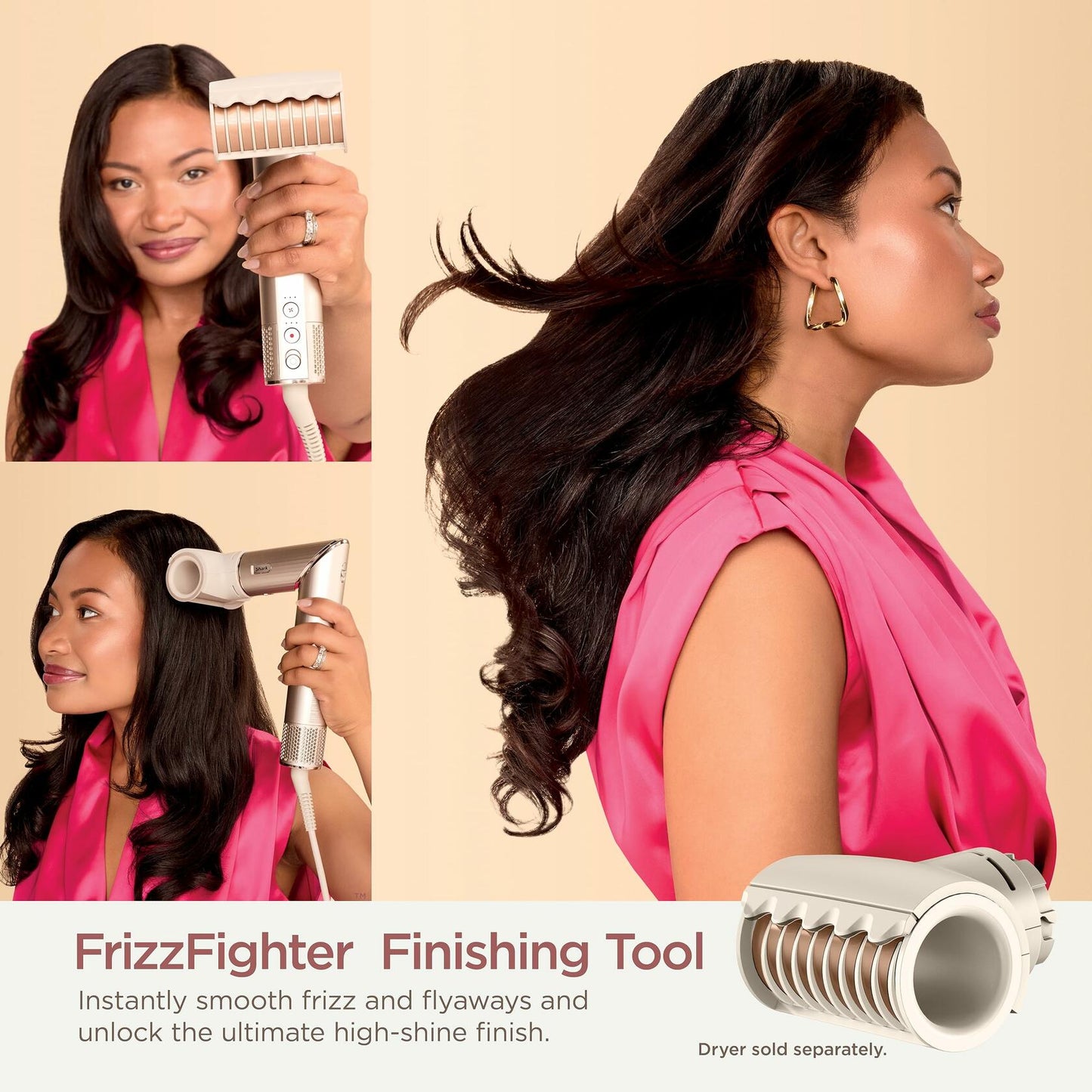 Shark XSKHD4PA FlexStyle FrizzFighter Finishing Tool Attachment Stone