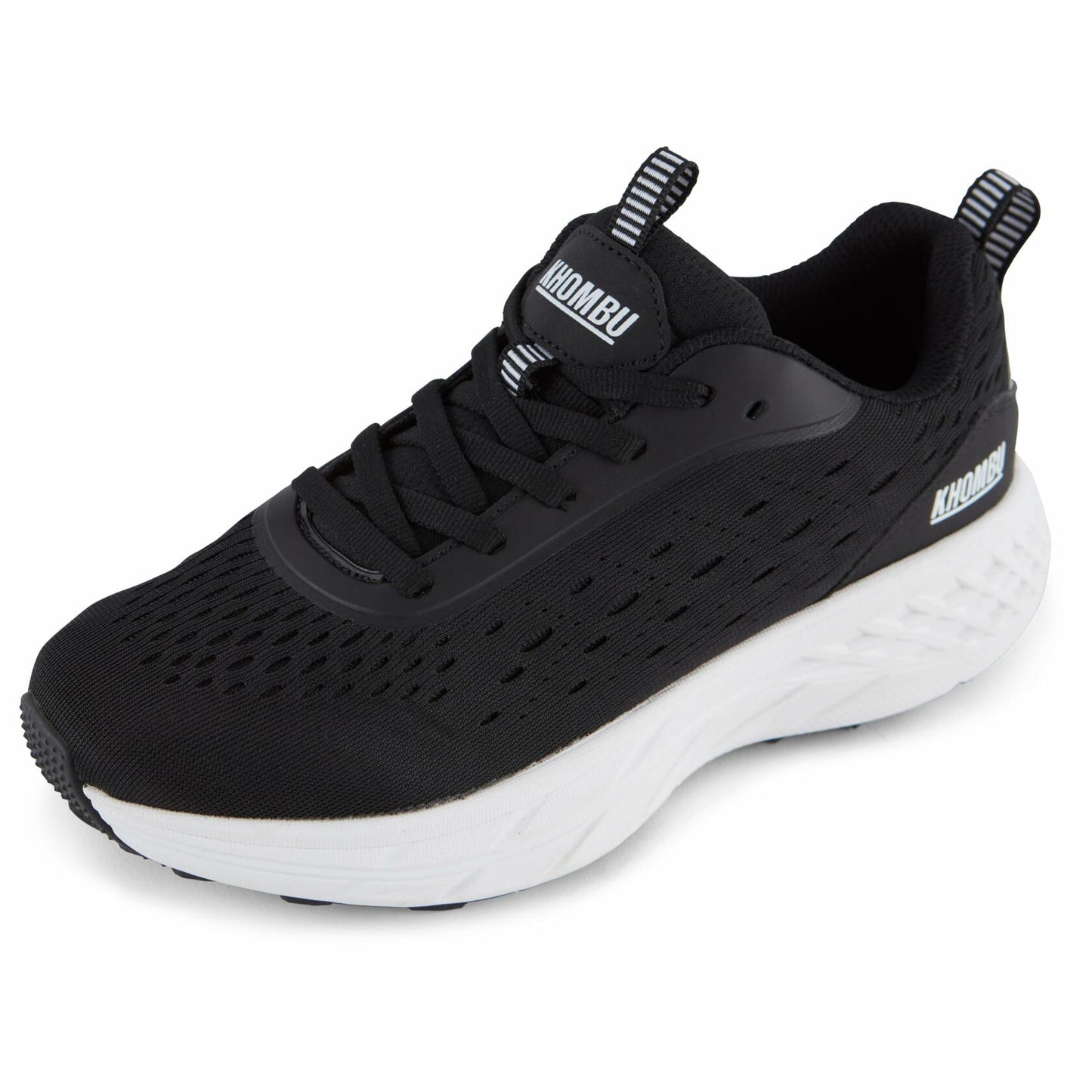 Khombu Women's Cohos Sneaker, Black/White, 9.5