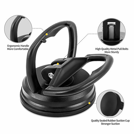 3pcs Dent Puller Kit Suction Cup Remover Tool for Car Repair Orange Black