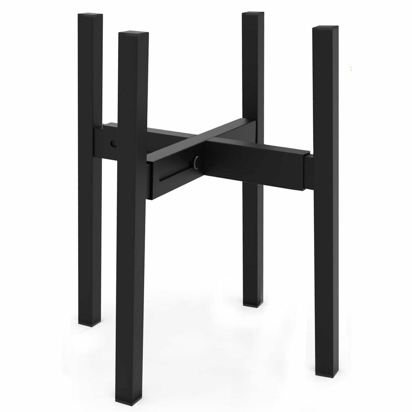 DDPow Heavy Duty Adjustable Metal Plant Stand for 10-16" Pots Black 1 Pack