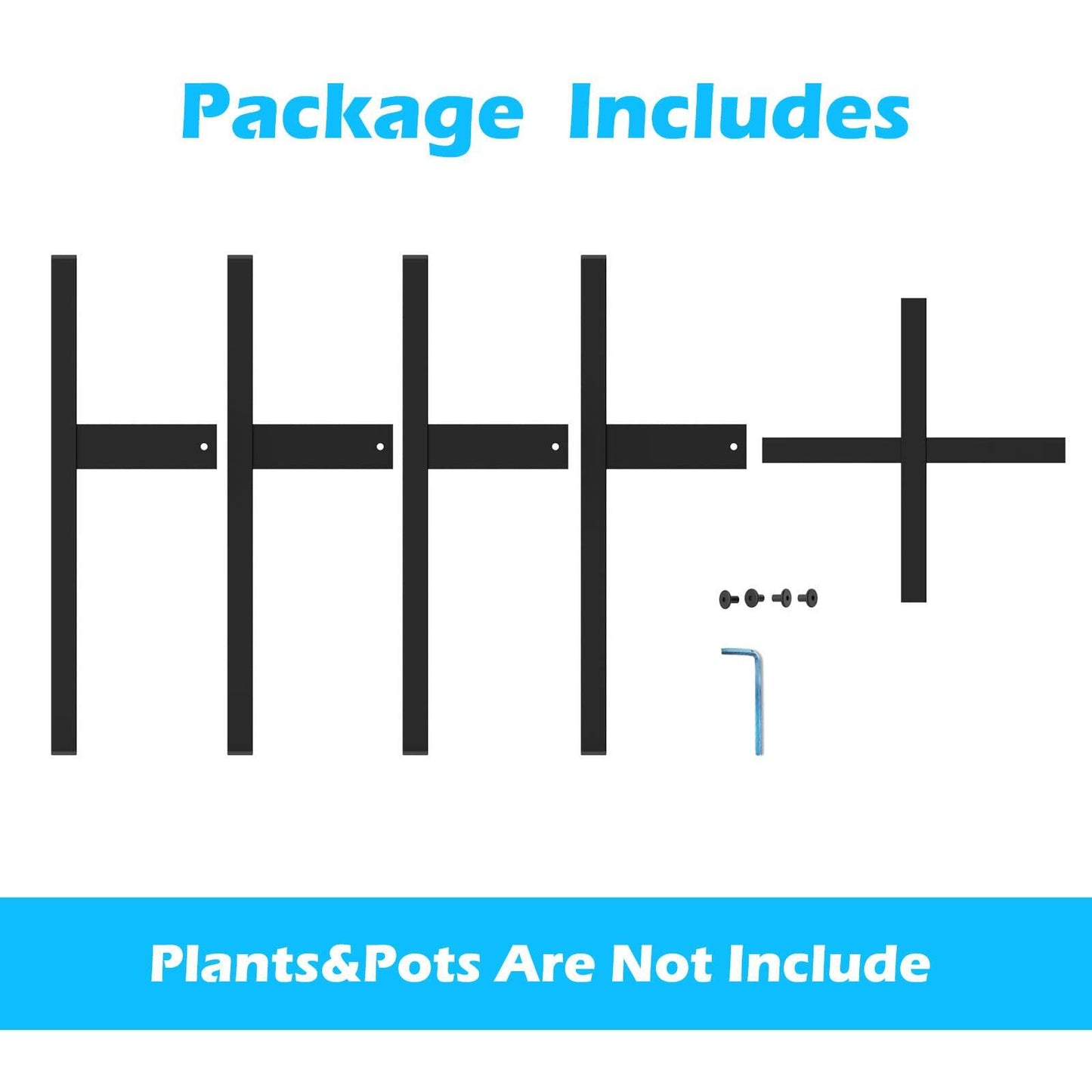 DDPow Heavy Duty Adjustable Metal Plant Stand for 10-16" Pots Black 1 Pack