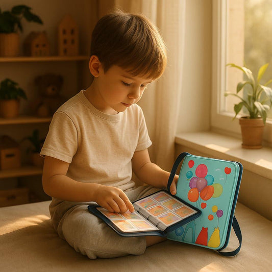 Pokemon Card Binder 400 Capacity 4-Pocket PU Leather Zip Album Balloon Cover