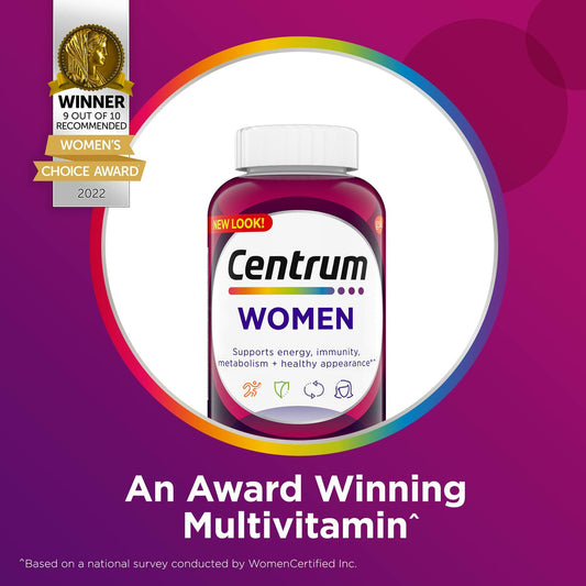 BestBy10/25 Centrum Multivitamin Women Iron Vitamin D3 B Vitamins 120 Count