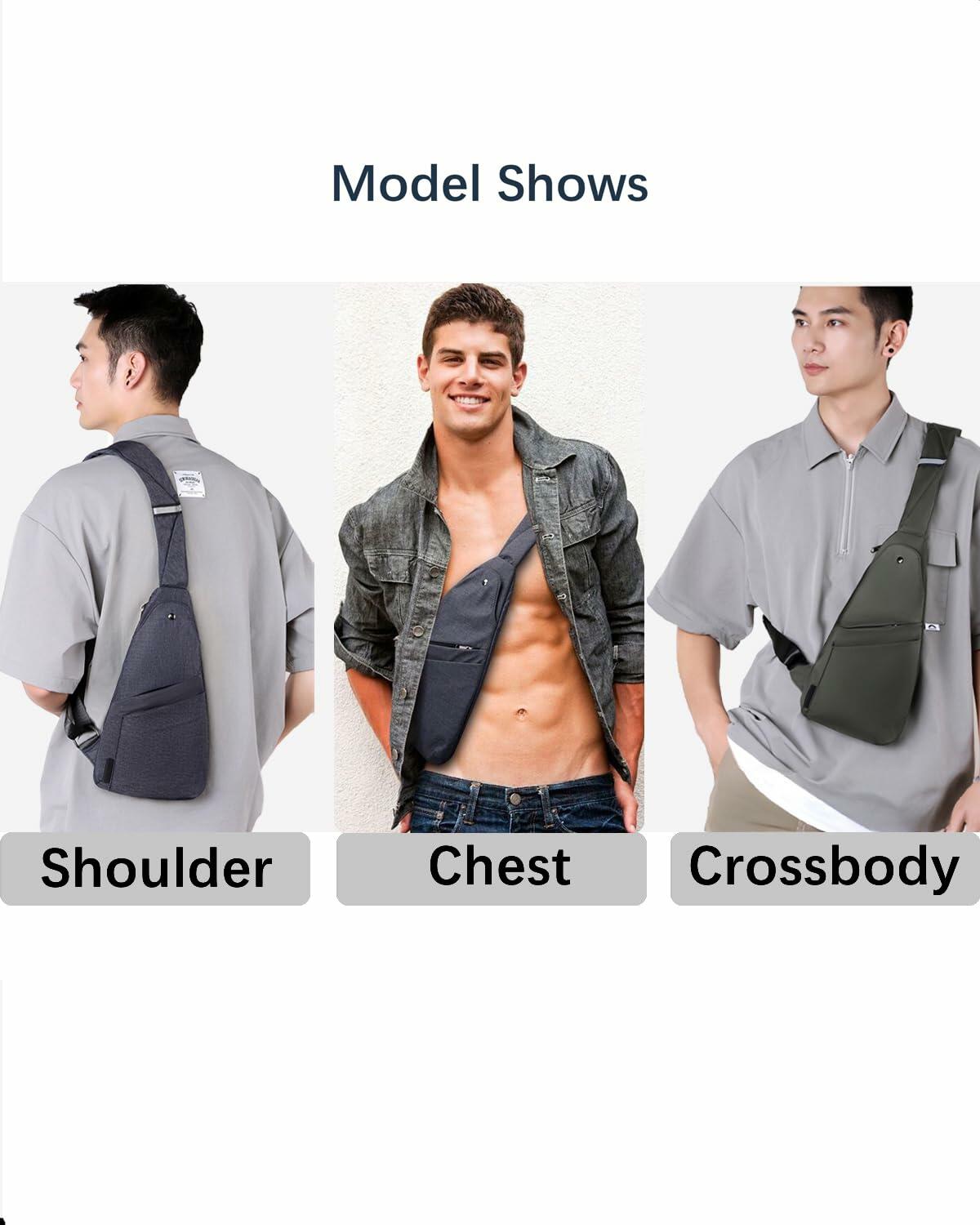 Sling Bag Anti Theft Crossbody Lightweight Travel Shoulder Daypack