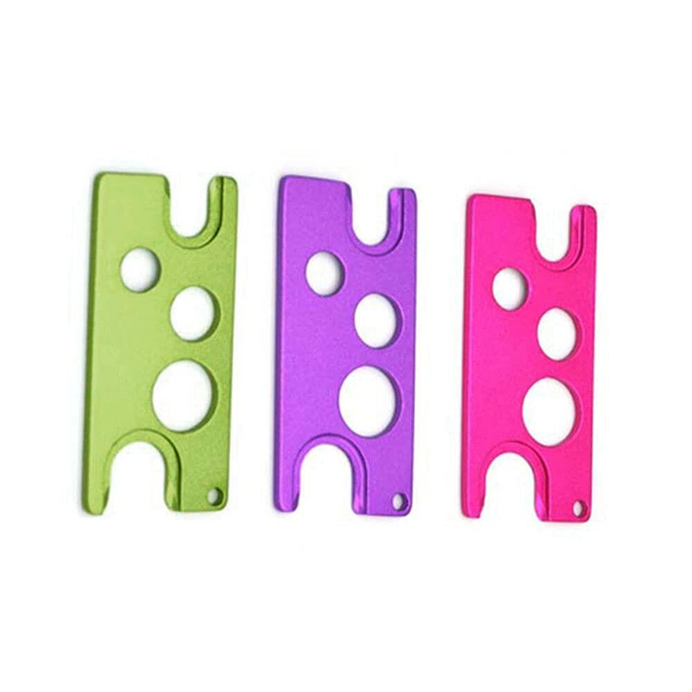 Faddare Essential Oil Bottle Opener Set 3pcs Purple Rose Red Green
