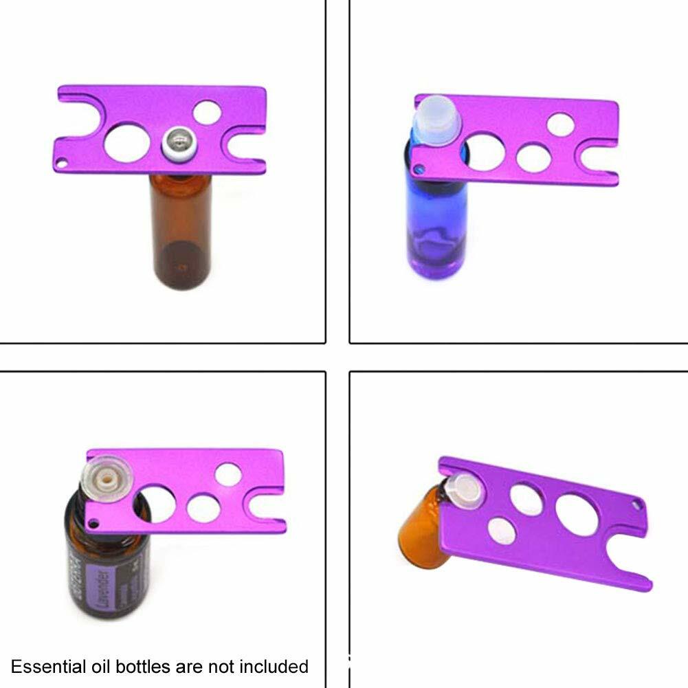 Faddare Essential Oil Bottle Opener Set 3pcs Purple Rose Red Green