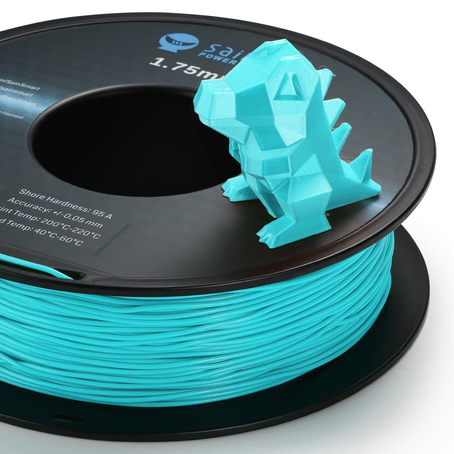 SainSmart 1.75mm Flexible TPU 3D Printer Filament 800g Neon Cyan