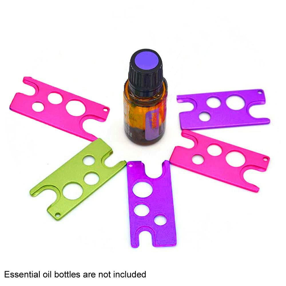 Faddare Essential Oil Bottle Opener Set 3pcs Purple Rose Red Green