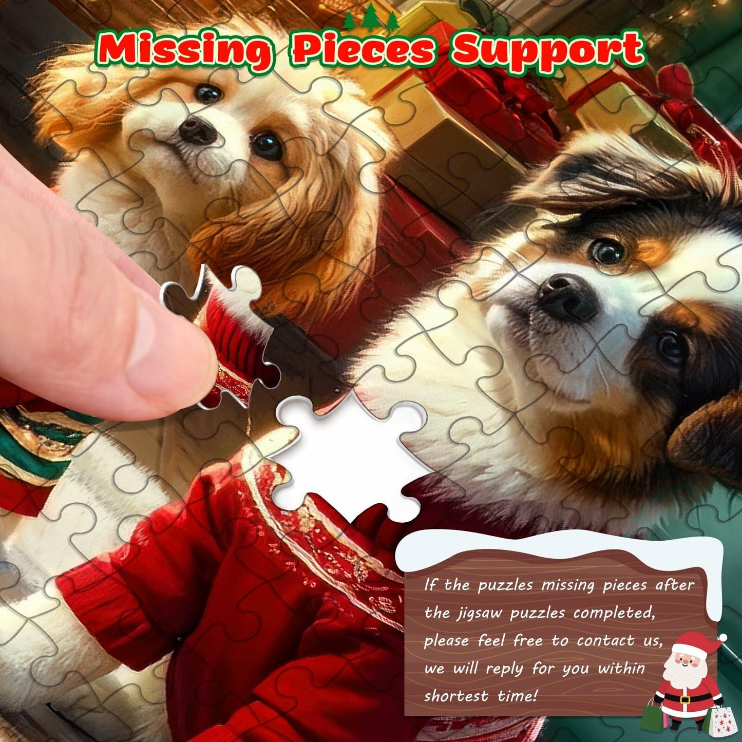 Jigsaw Puzzle Advent Calendar 2024 1008 Pieces 24 Boxes Pets Christmas Photo